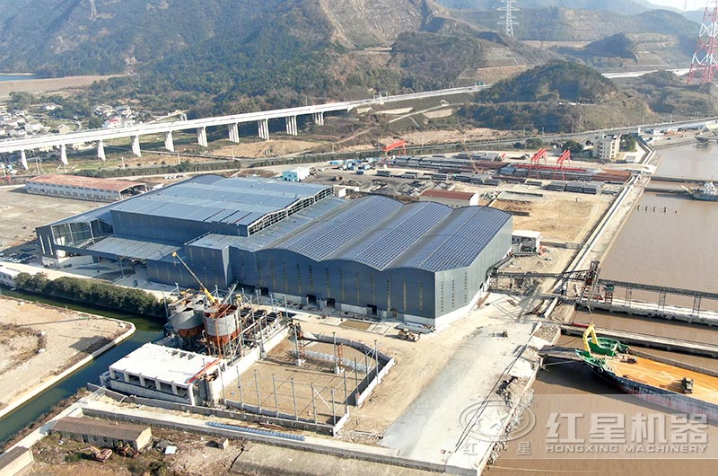 舟山大型環保機制砂生產線現場