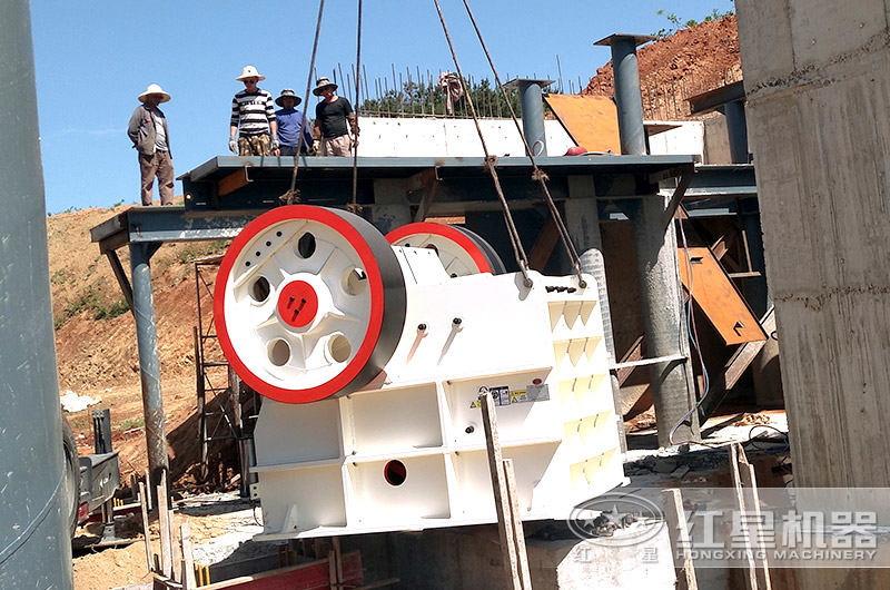 顎式破碎機現場安裝圖 顎式破碎機現場安裝圖