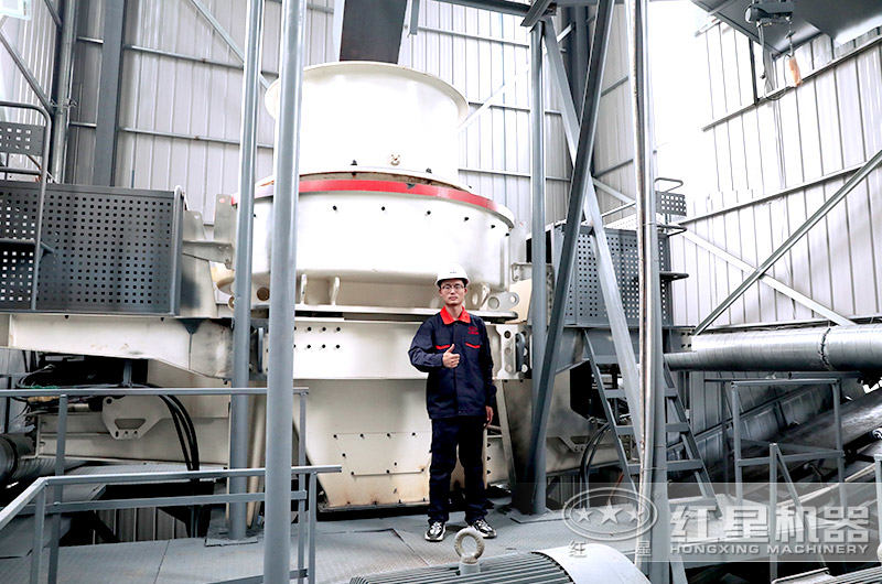 河南登封高細(xì)度制砂機(jī)現(xiàn)場(chǎng)