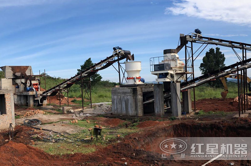 石英砂生產(chǎn)線現(xiàn)場