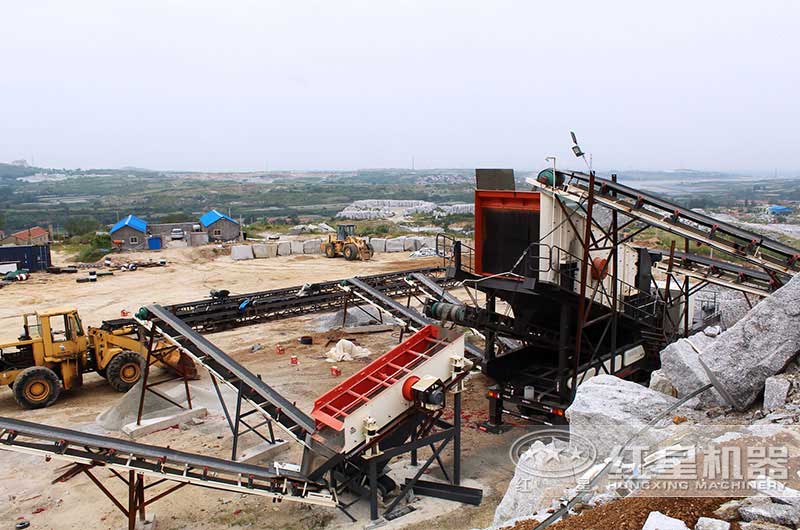 移動式石頭振動篩 移動式石頭振動篩