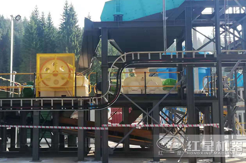 鄂破+對輥破制沙生產線 鄂破+對輥破制沙生產線