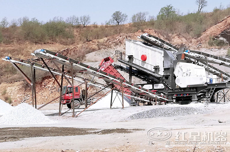 涼山移動(dòng)破碎站作業(yè)現(xiàn)場