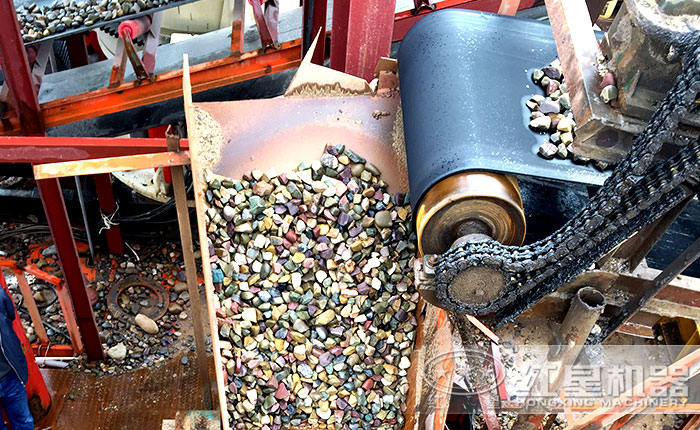 鵝卵石破碎現場物料 鵝卵石破碎現場物料